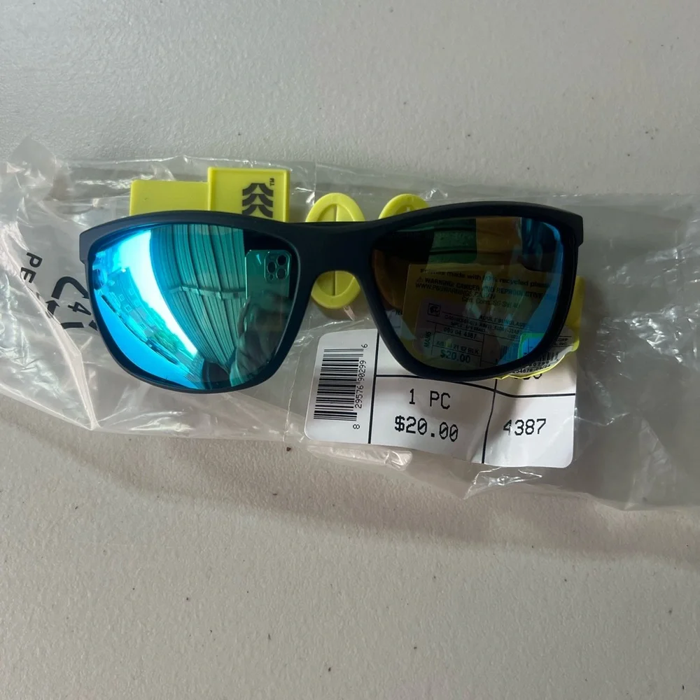Polarized Black and Blue Sunglasses